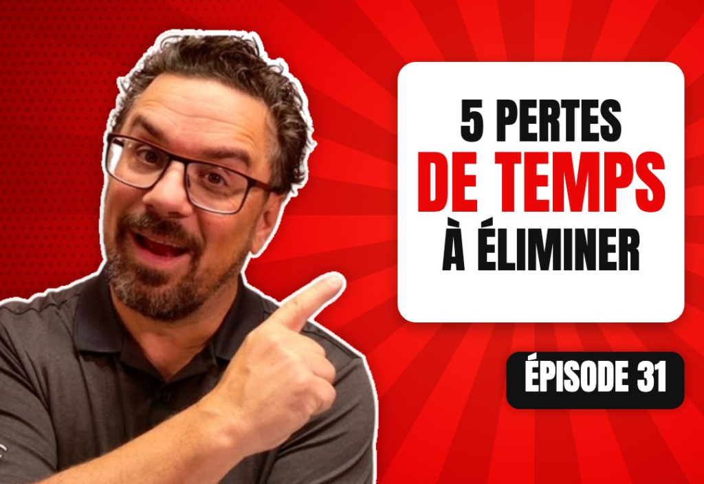 Épisode 31 du podcast L'Académie du Podcast : 5 choses qui vous font perdre du temps avec votre podcast