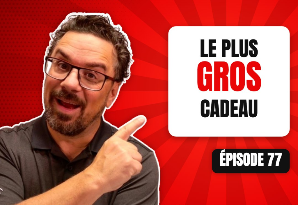 Épisode 77 du podcast L'Académie du Podcast : Le plus gros cadeau cette année, c’est de moi!