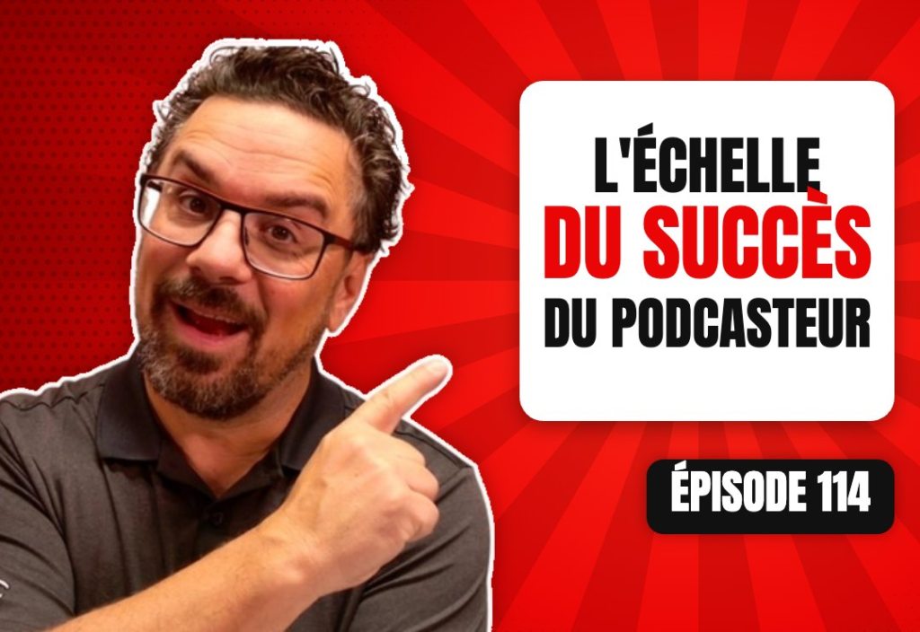 Épisode 114 du podcast L'Académie du Podcast : L'Échelle du succès d'un podcaster™ - Masterclass