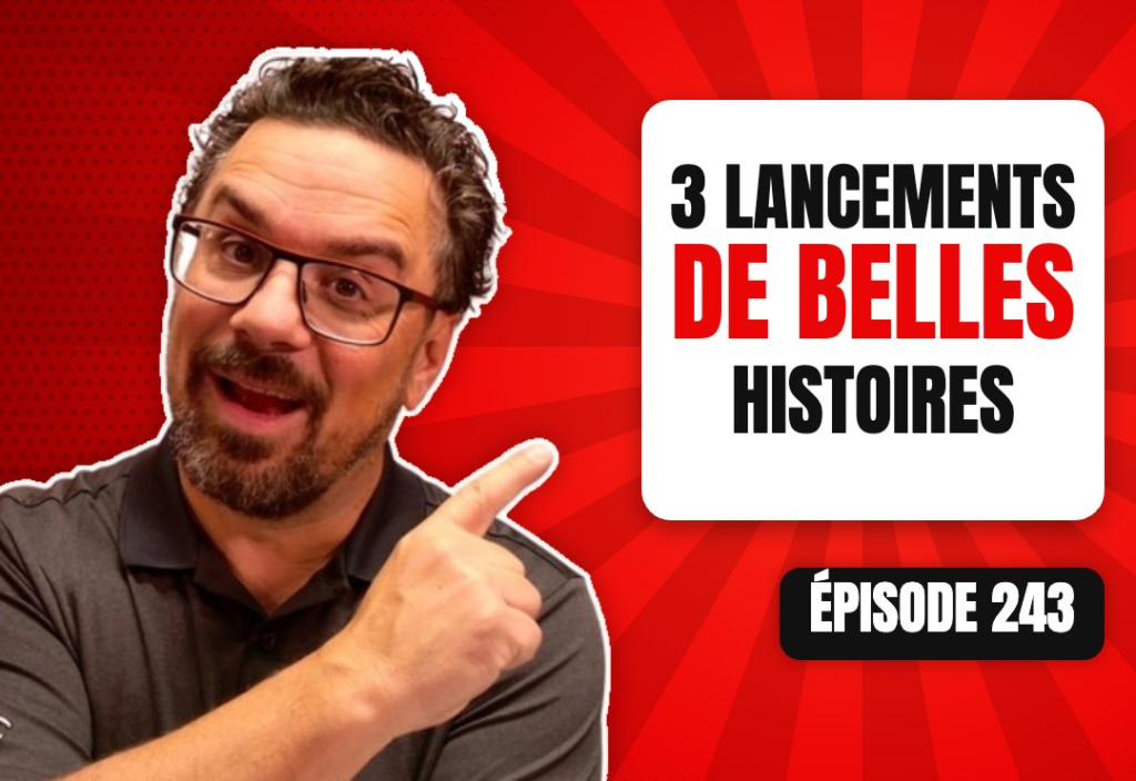 Épisode 243 du podcast L'Académie du Podcast : De belles histoires à la suite du lancement de leur podcast