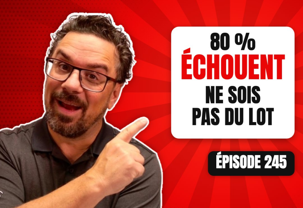 Épisode 245 du podcast L'Académie du Podcast : Pourquoi plus de 80% des podcasters échouent avec leur podcast
