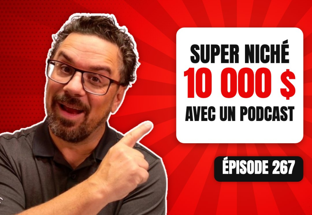 Épisode 267 du podcast L'Académie du Podcast : Monétiser son podcast même en étant super niché