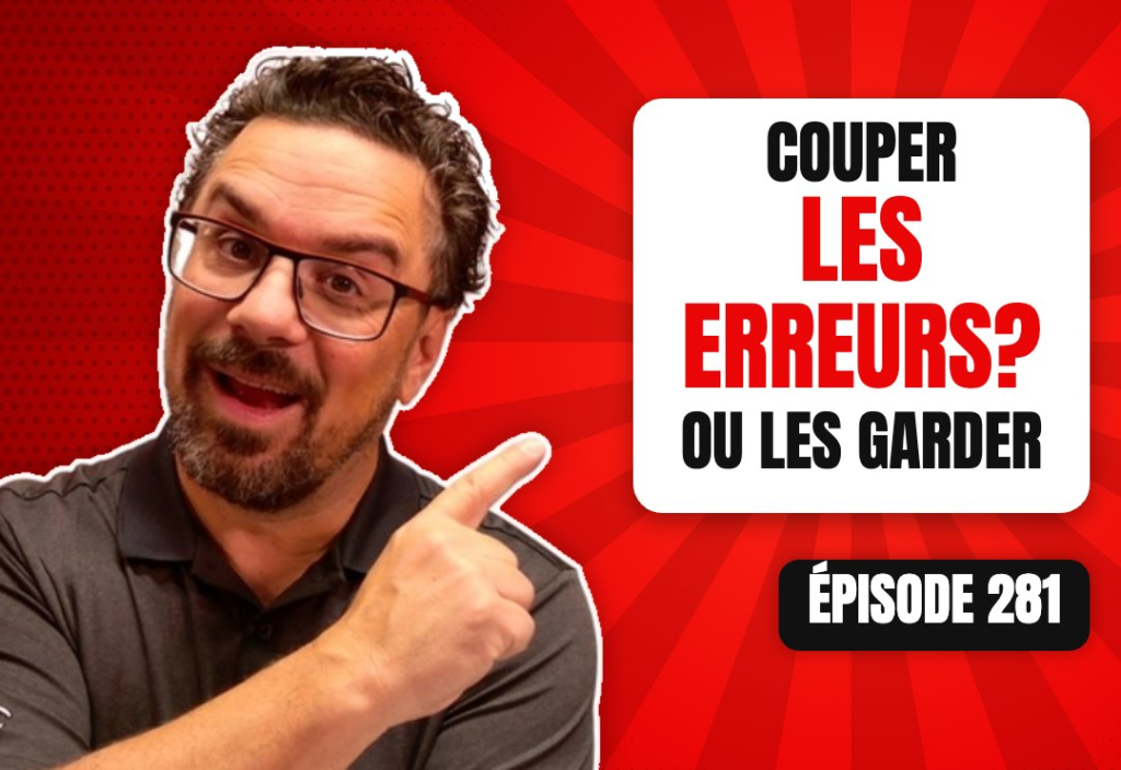 Épisode 281 du podcast L'Académie du Podcast : Éliminer les erreurs au montage ou non ?