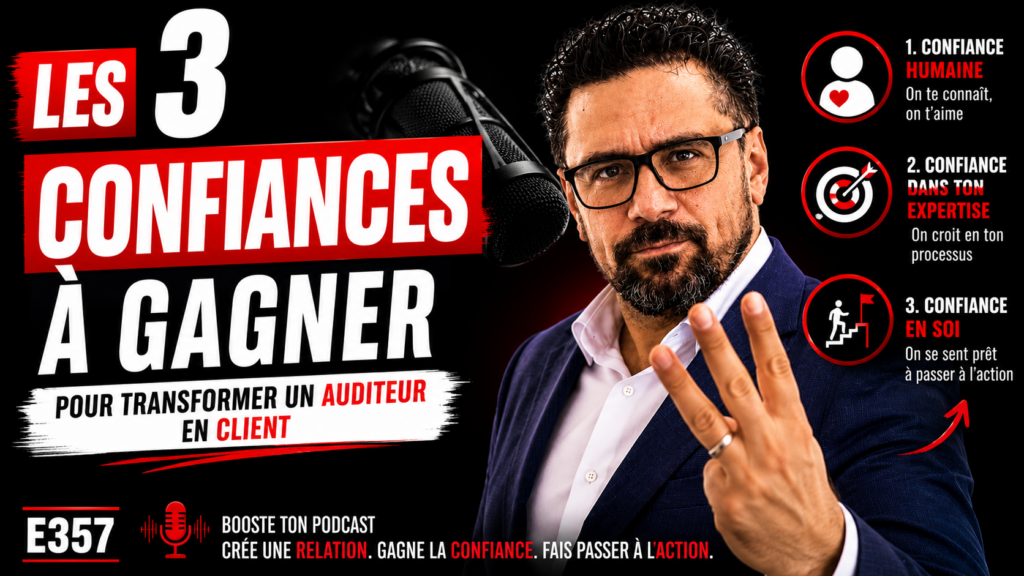 Marco Bernard · Académie du Podcast · les 3 niveaux de confiance pour convertir avec un podcast