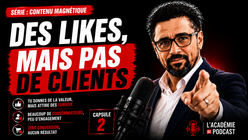 Marco Bernard · Académie du Podcast · pourquoi ton contenu attire les mauvaises personnes