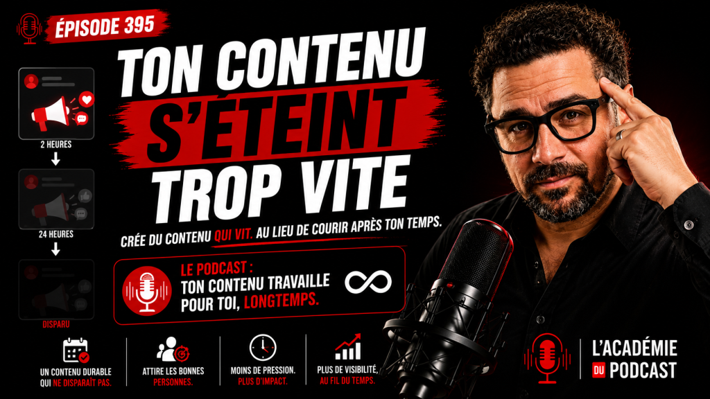Marco Bernard · Académie du Podcast · pourquoi le podcast est un actif durable