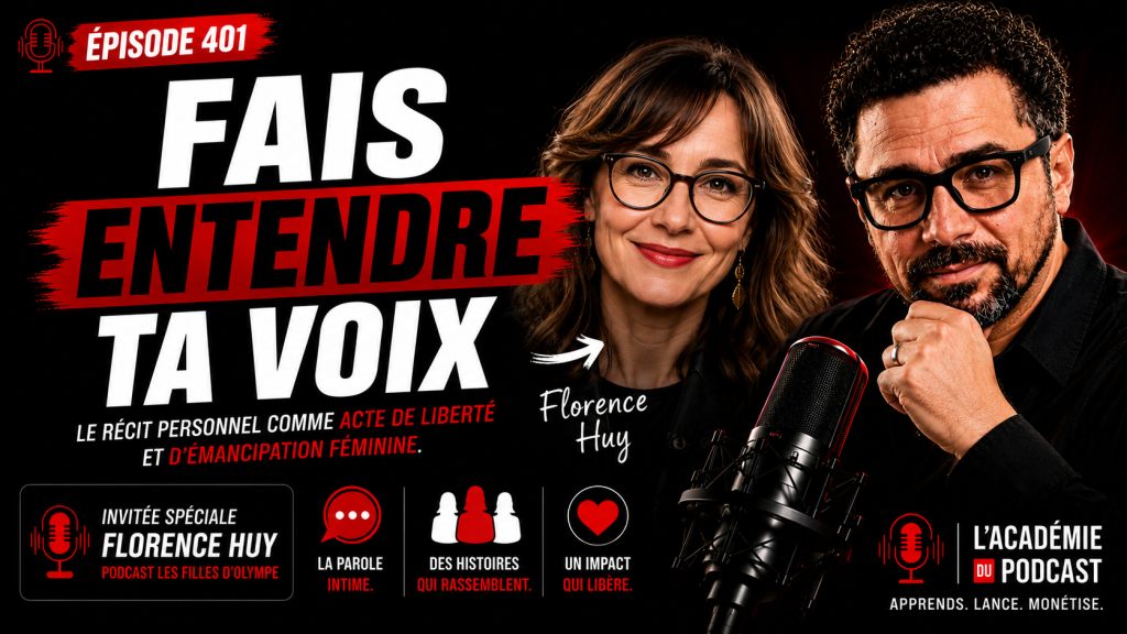 Marco Bernard · Académie du Podcast · Florence Huy parle du récit personnel et du podcast