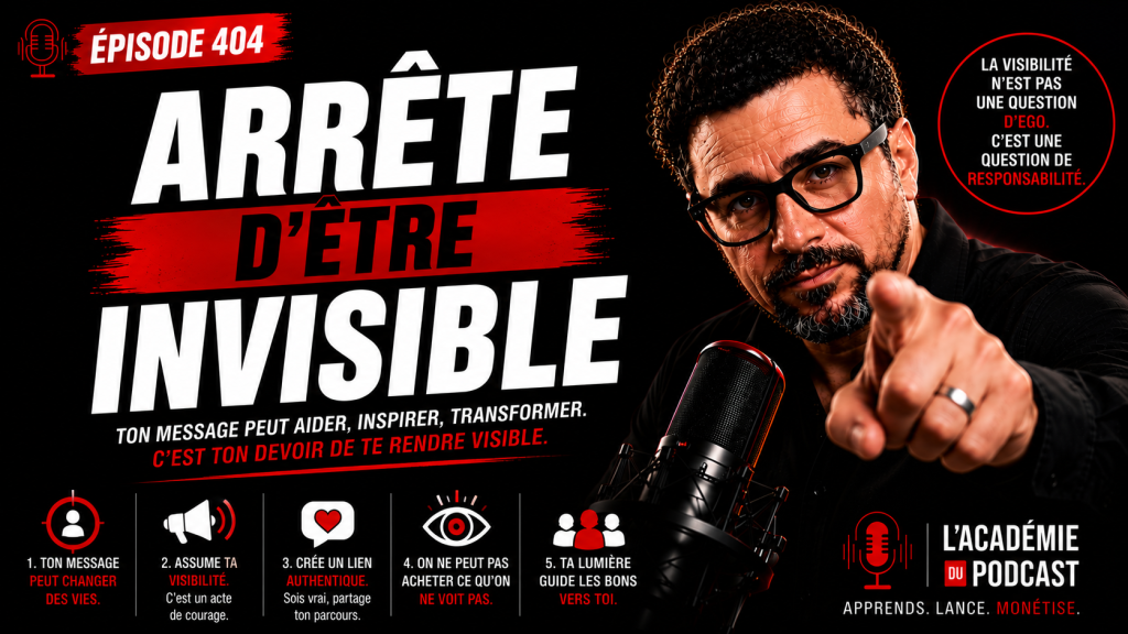 Marco Bernard · Académie du Podcast · pourquoi devenir visible avec son podcast