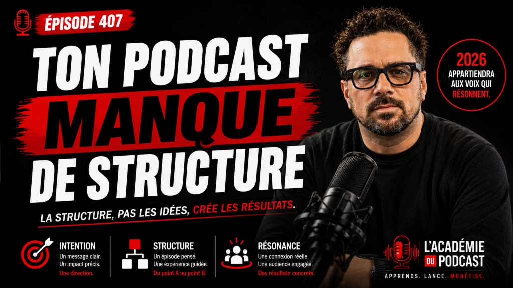 Marco Bernard · Académie du Podcast · podcast stratégique 2026 et résonance