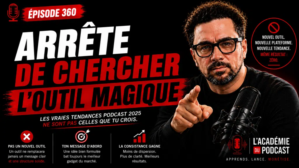 Marco Bernard · Académie du Podcast · tendances podcast 2025 et structure du message